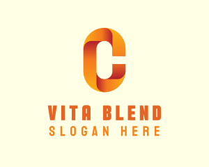 Gradient Orange Letter C logo