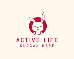 Rabbit Pet Veterinary Logo