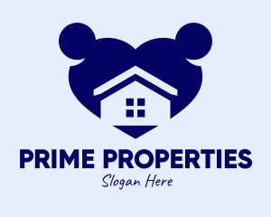 Home Residence Heart  logo