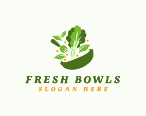 Salad Bowl Lettuce logo design