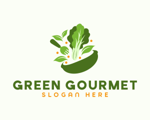 Vegetarian Salad Bowl Lettuce logo