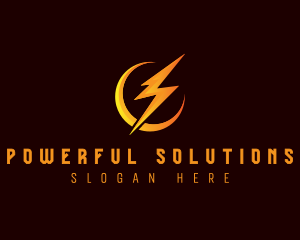 Bolt Power Lightning logo design