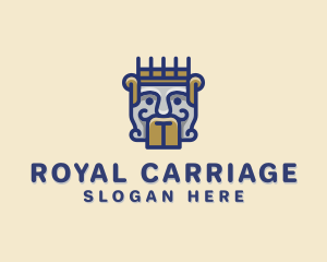 Royal King Face logo design