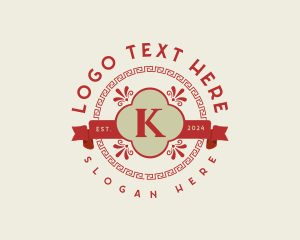 Greek Kappa Letter K logo