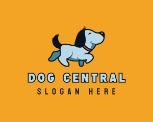 Cute Dog Walking logo design