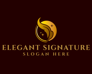 Feather Quill Writing logo design