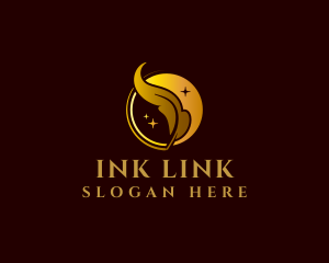 Feather Quill Writing logo design