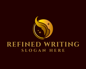 Feather Quill Writing logo design