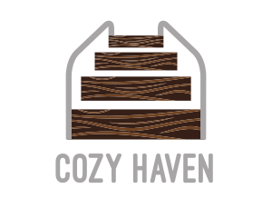 Wood Stairs Carpentry logo design