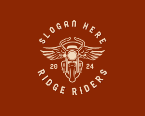 Vintage Motorcycle Racing logo design