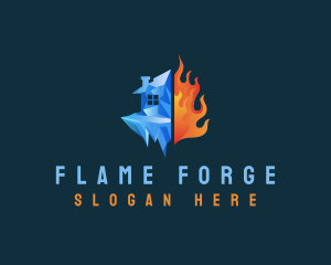 Ice Fire House logo design