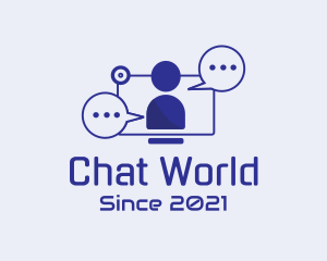 Chat Support Agent  logo design