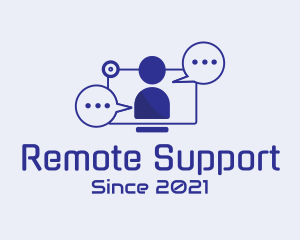 Chat Support Agent  logo design