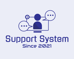 Chat Support Agent  logo design