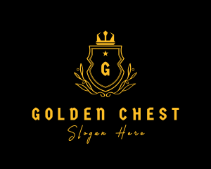 Imperial Gold Crown Crest logo design