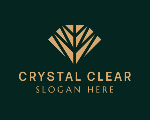 Brown Diamond Crystal logo design