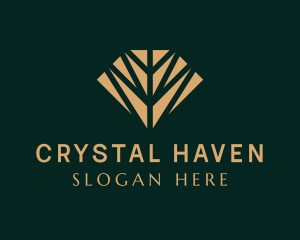 Brown Diamond Crystal logo design