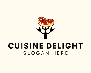 Devil Steak Restaurant  logo design