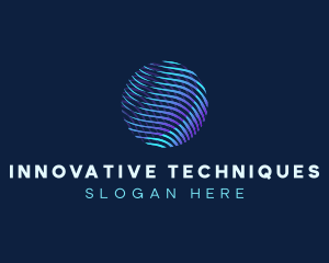 Technology Business Globe logo design