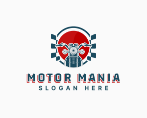 Motocross Motorcycle Driving logo design