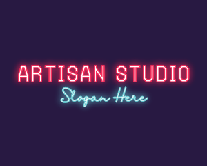 Neon Club Bar logo design