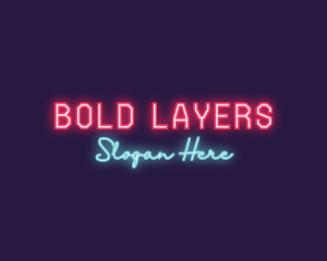 Neon Club Bar logo design