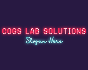 Neon Club Bar logo design