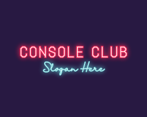 Neon Club Bar logo design