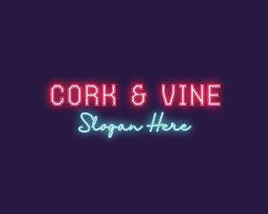 Neon Club Bar logo design