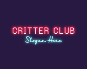 Neon Club Bar logo design