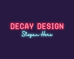 Neon Club Bar logo design