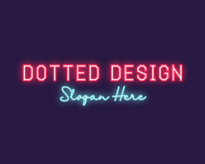 Neon Club Bar logo design