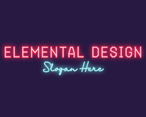 Neon Club Bar logo design