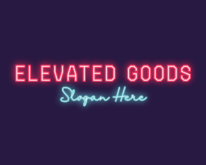 Neon Club Bar logo design