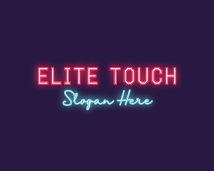 Neon Club Bar logo design