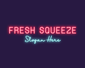 Neon Club Bar logo design