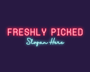 Neon Club Bar logo design