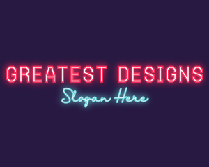 Neon Club Bar logo design