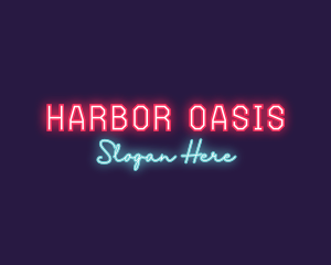 Neon Club Bar logo design