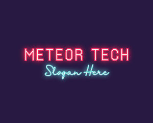 Neon Club Bar logo design