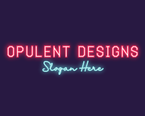 Neon Club Bar logo design