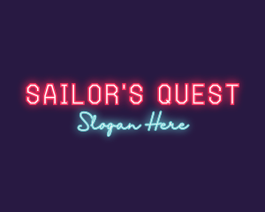 Neon Club Bar logo design