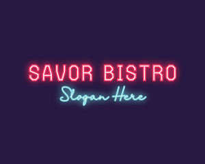 Neon Club Bar logo design