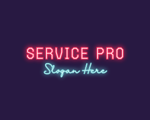 Neon Club Bar logo design