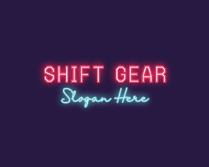 Neon Club Bar logo design