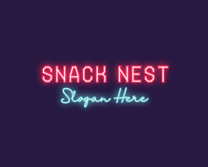 Neon Club Bar logo design