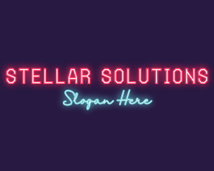 Neon Club Bar logo design