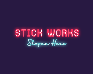 Neon Club Bar logo design