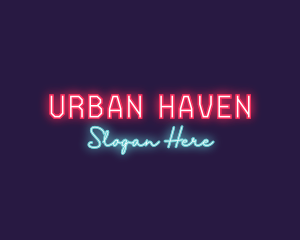 Neon Club Bar logo design