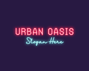 Neon Club Bar logo design